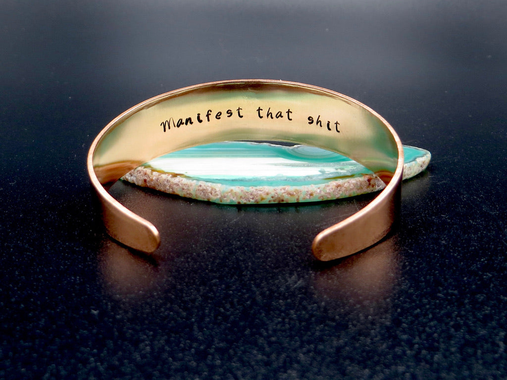 Hidden Mantras Bracelet - A Little Naughty Collection - Manifest that $&*!