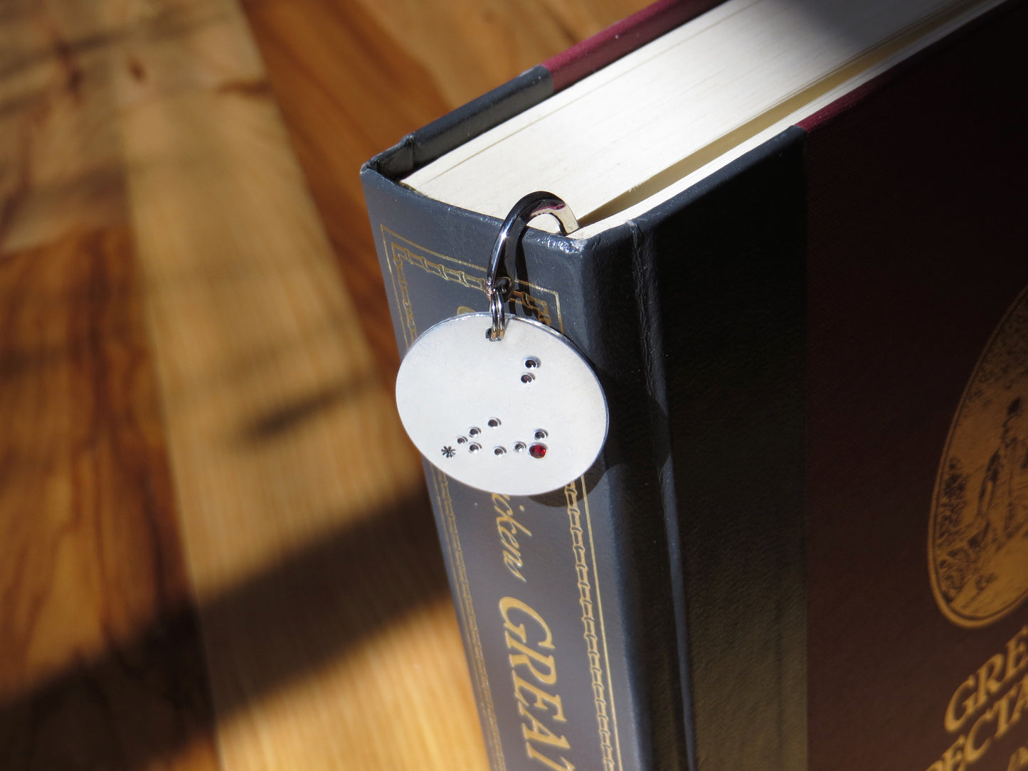 Zodiac Constellation with Birthstone Bookmark