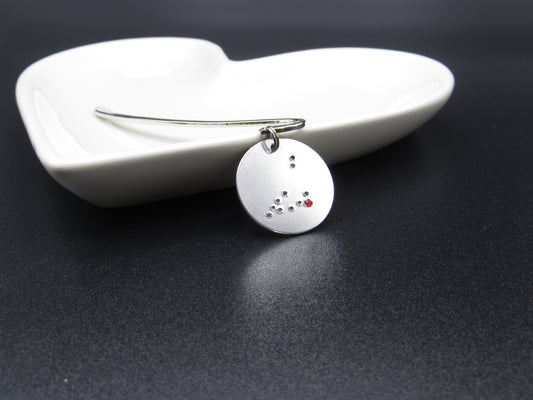 Zodiac Constellation with Birthstone Bookmark
